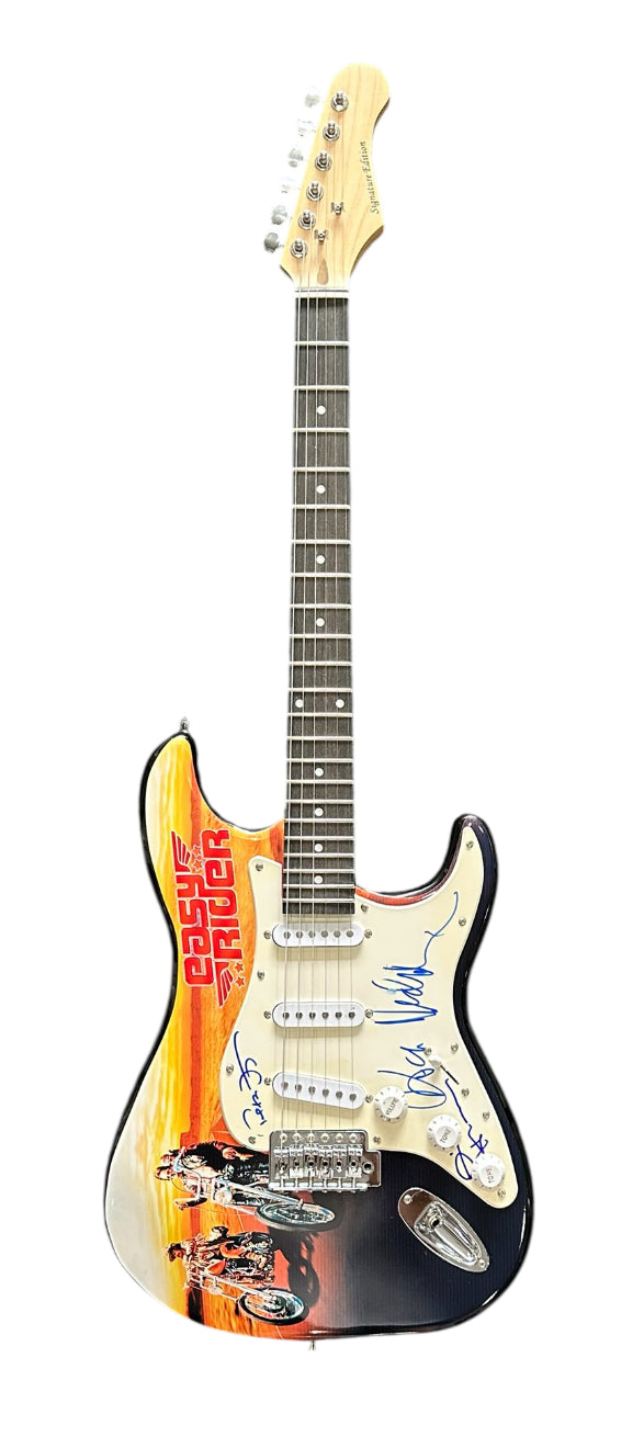 Easy Rider Autographed Guitar (Cast signed Nicholson, Fonda & Hopper)