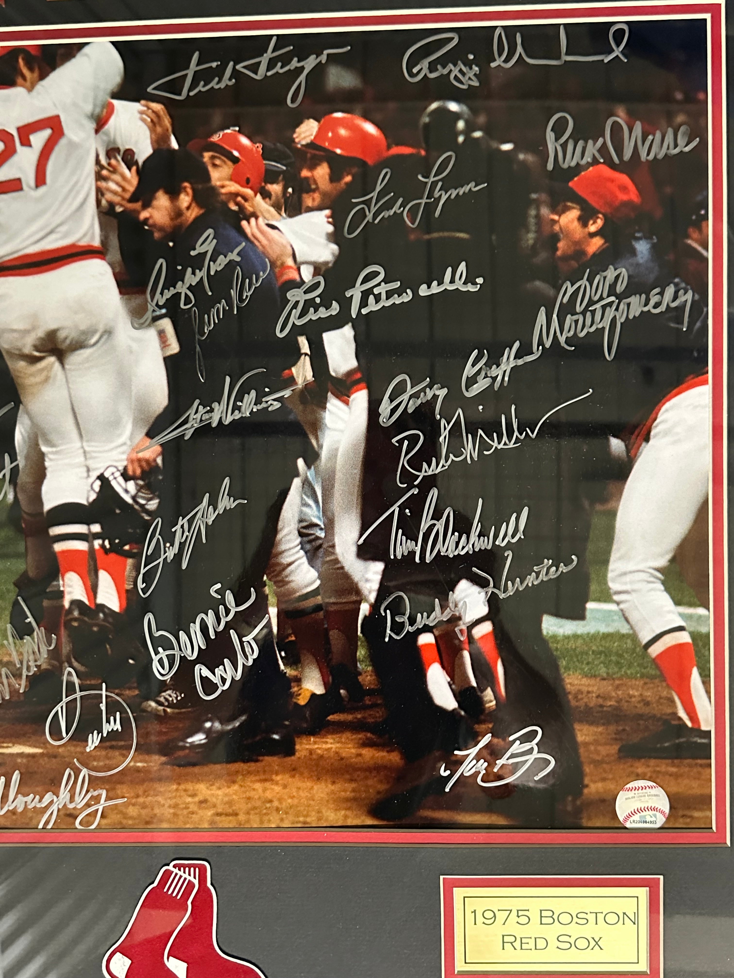 Boston Red Sox - 1975 Team Signed 16 x 20 Photo