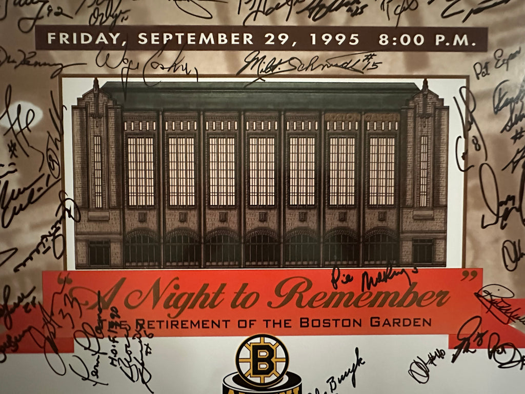 Boston Gardens Retirement - "A Night to Remember" with Multiple Autographs