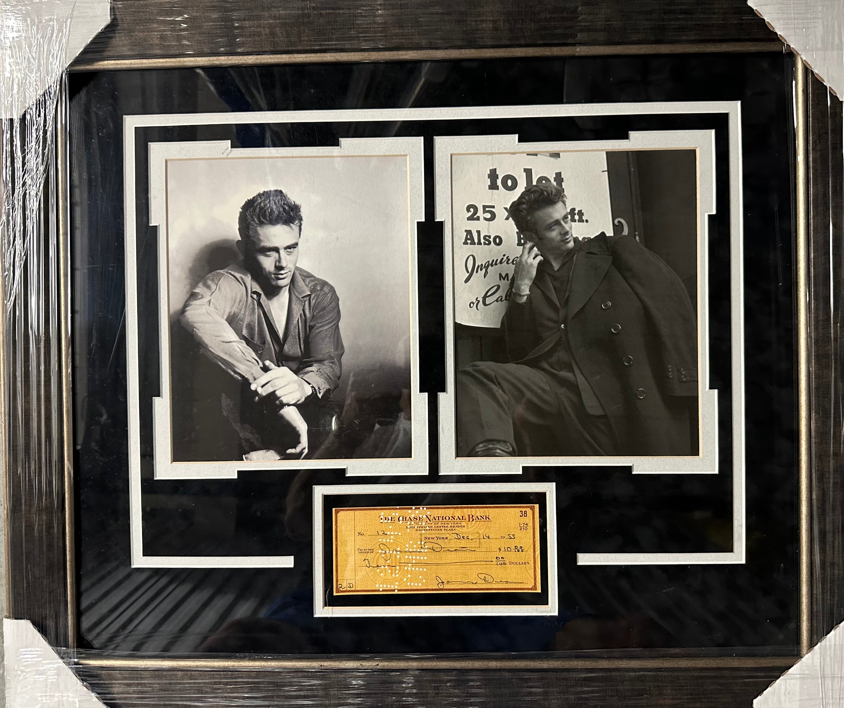 James Dean with Replica Signed Check