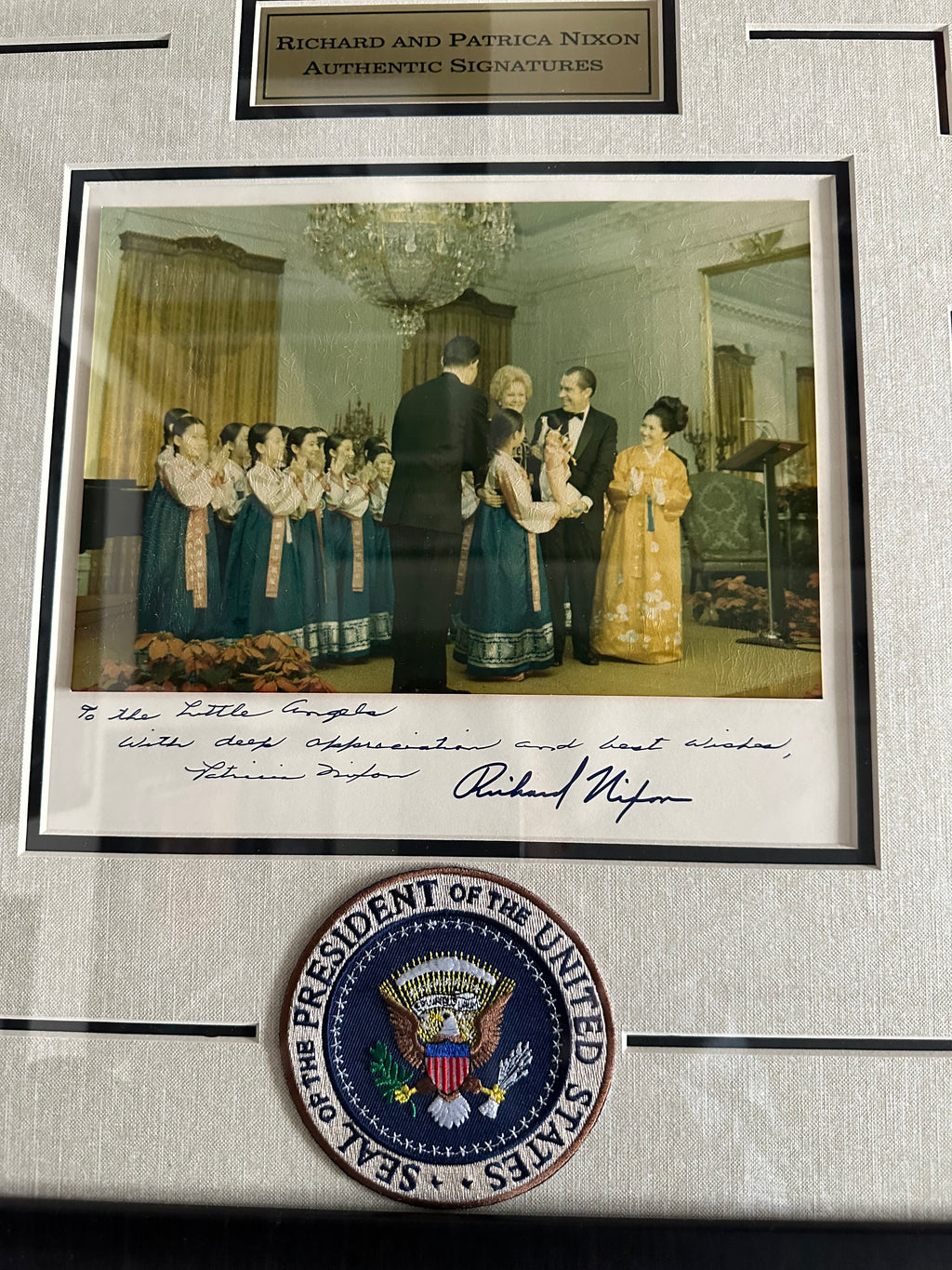 Richard & Patricia Nixon Autographed