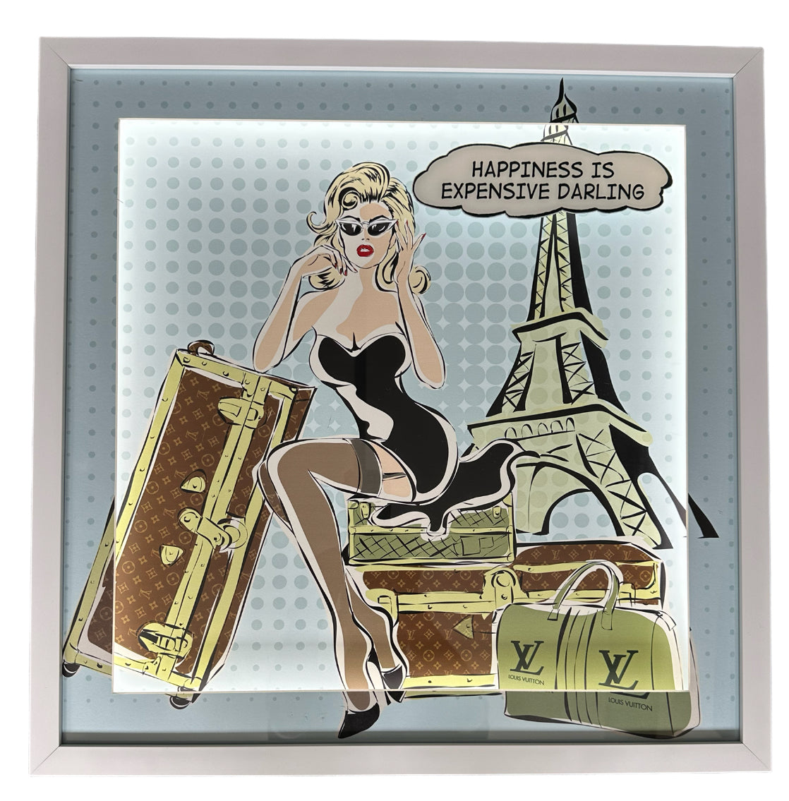 Pop Art For Women - 3D Shadow Box with LED lighting