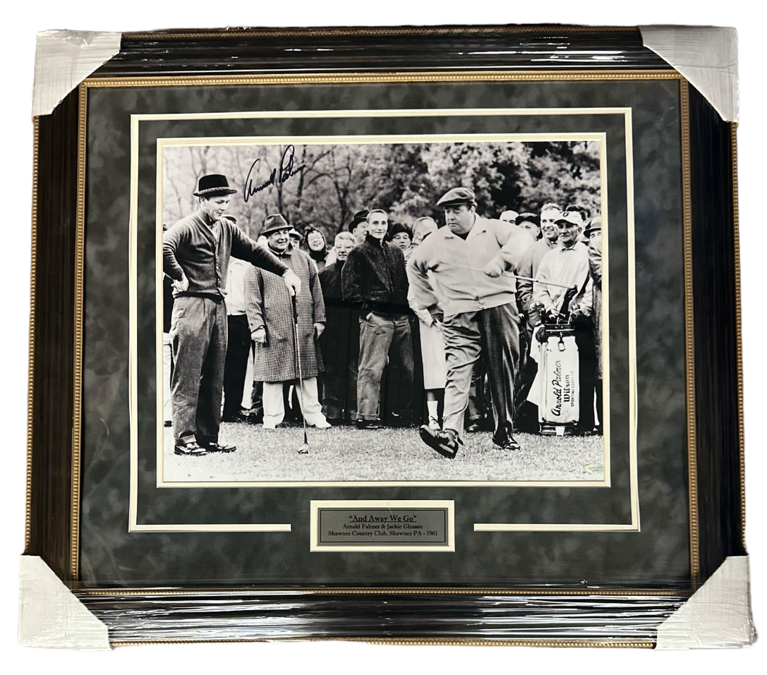 Jackie Gleason & Arnold Palmer Golfing Autographed