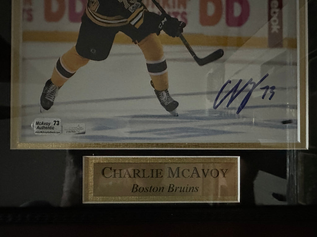 Boston Bruins - Charlie McAvoy autographed 8 x 10