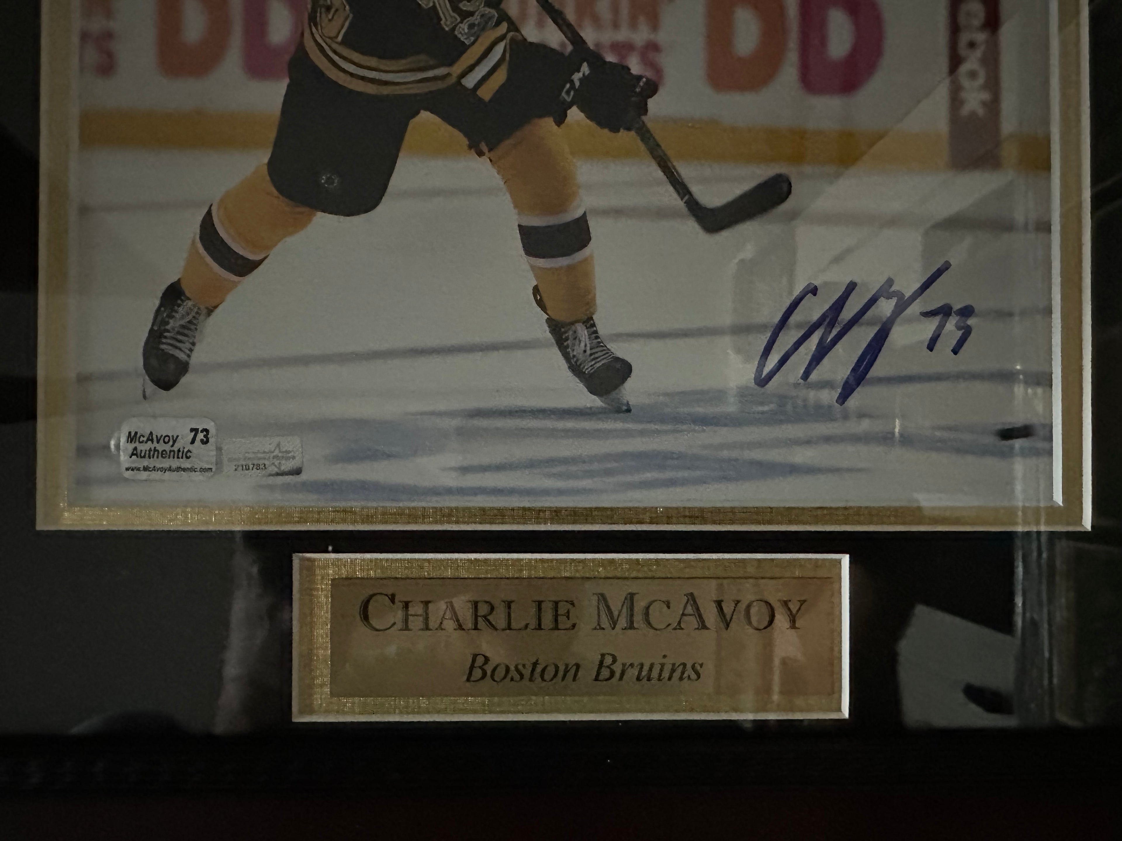 Boston Bruins - Charlie McAvoy autographed 8 x 10
