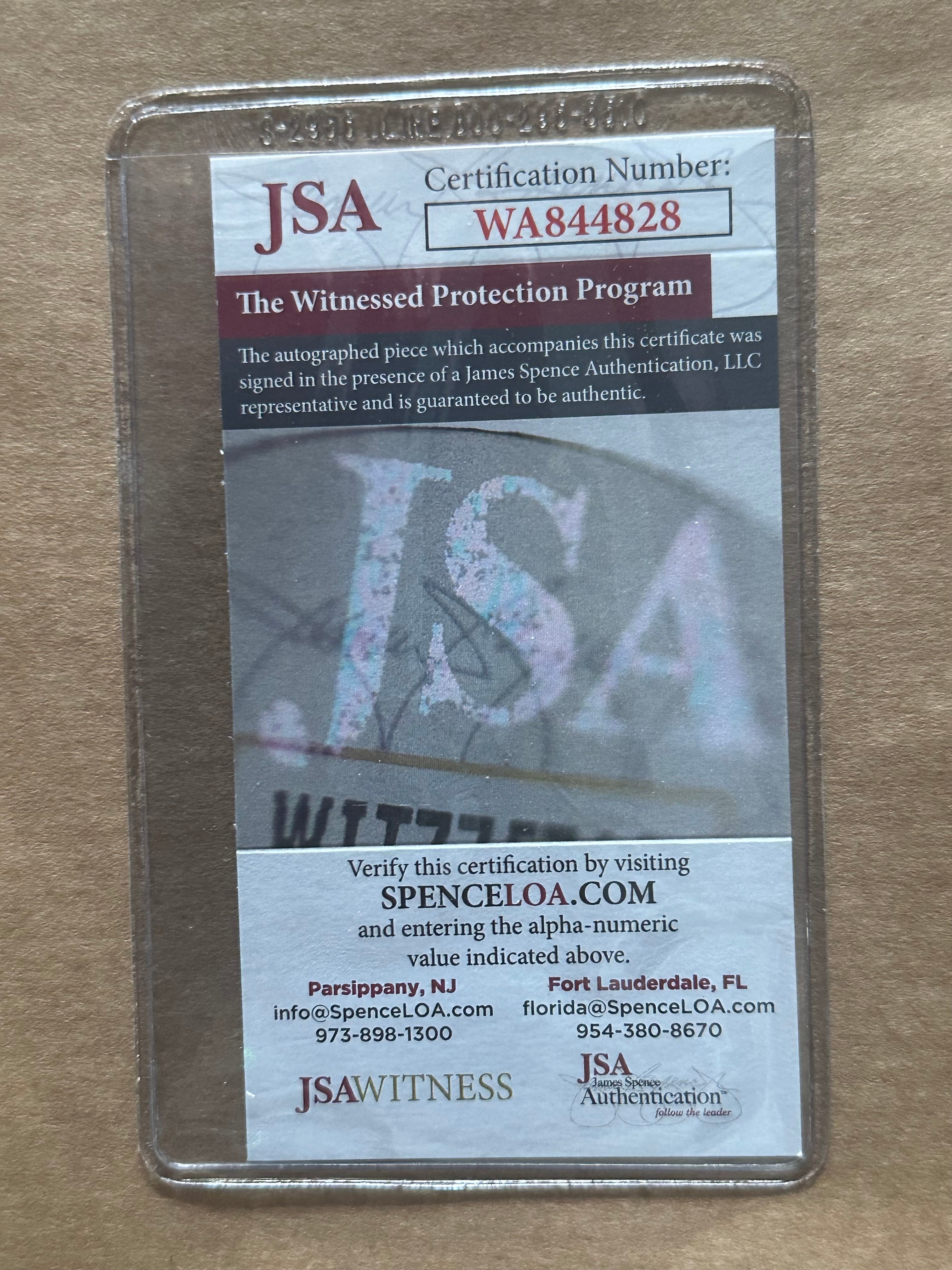 Dr. J -  UMASS University Autographed