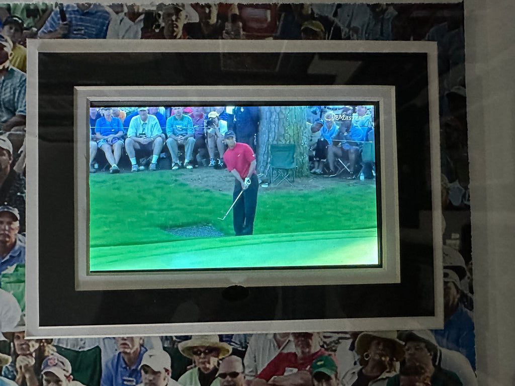 Tiger Woods 2005 Masters win featuring chip on 16th hole with Video Montage