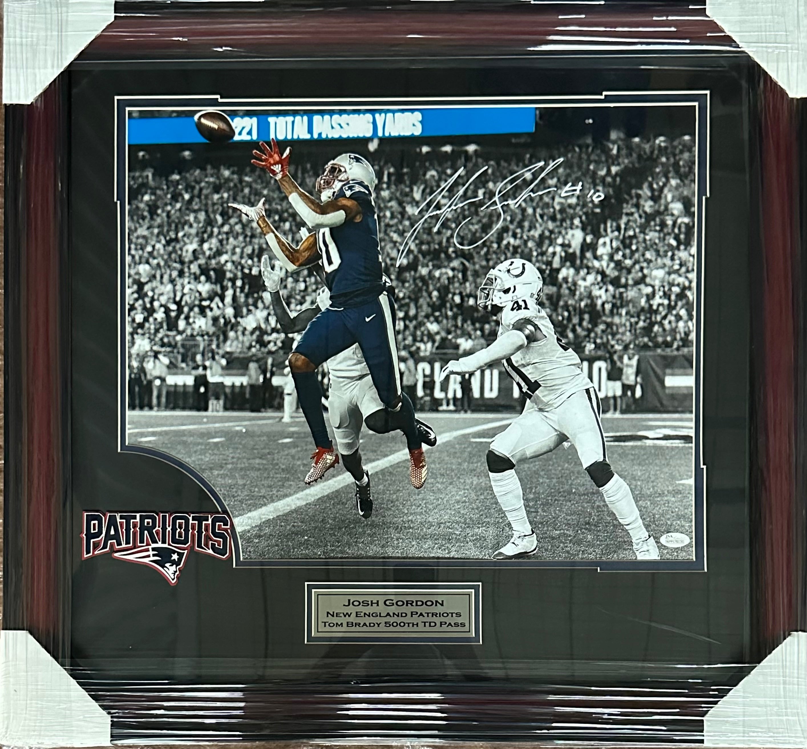 New England Patriots - Josh Gordan Autographed 16 x 20