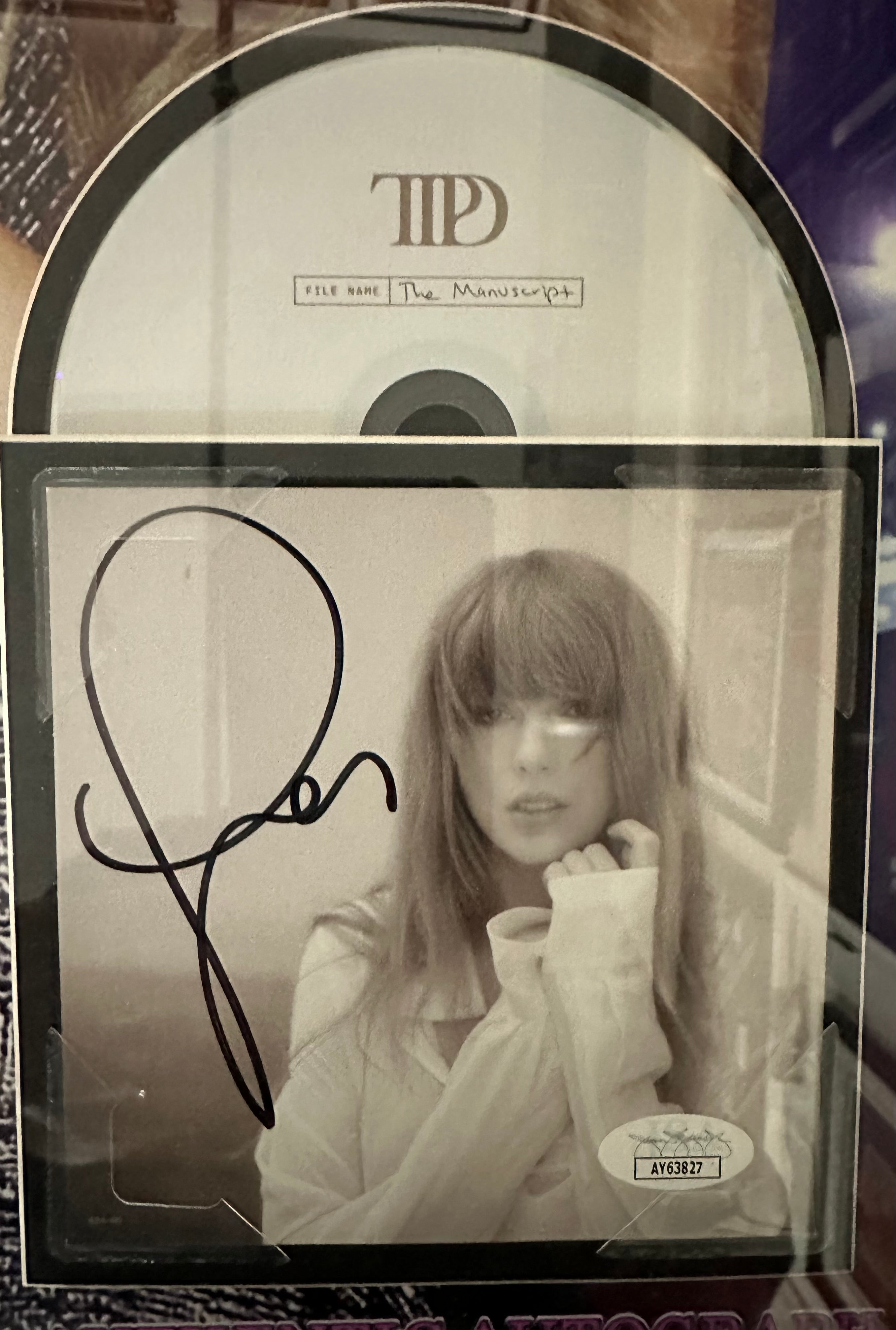 Taylor Swift autographed "The Manuscript" CD