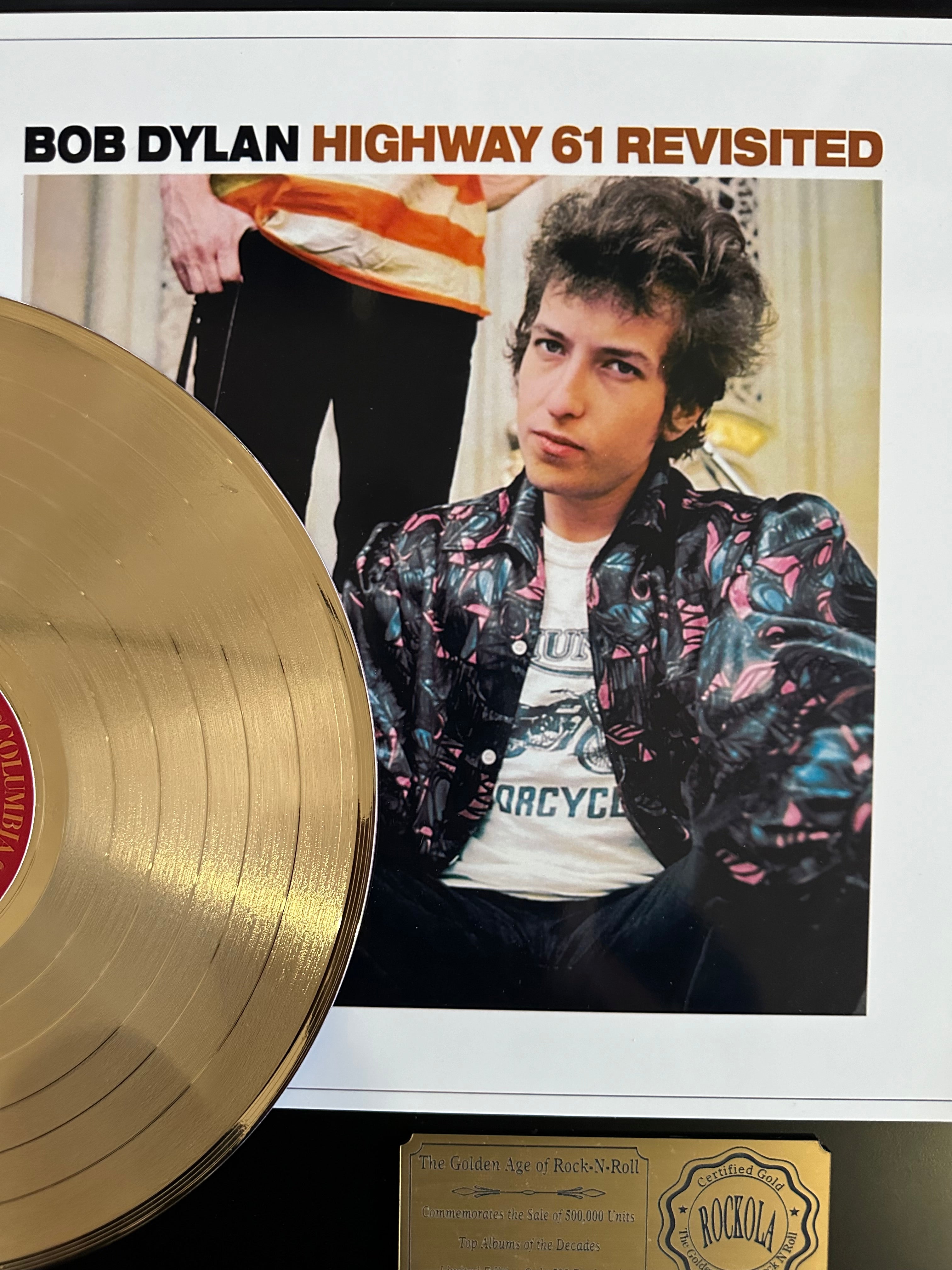 Bob Dylan Commemorative Gold Album - Highway 61 Revisted