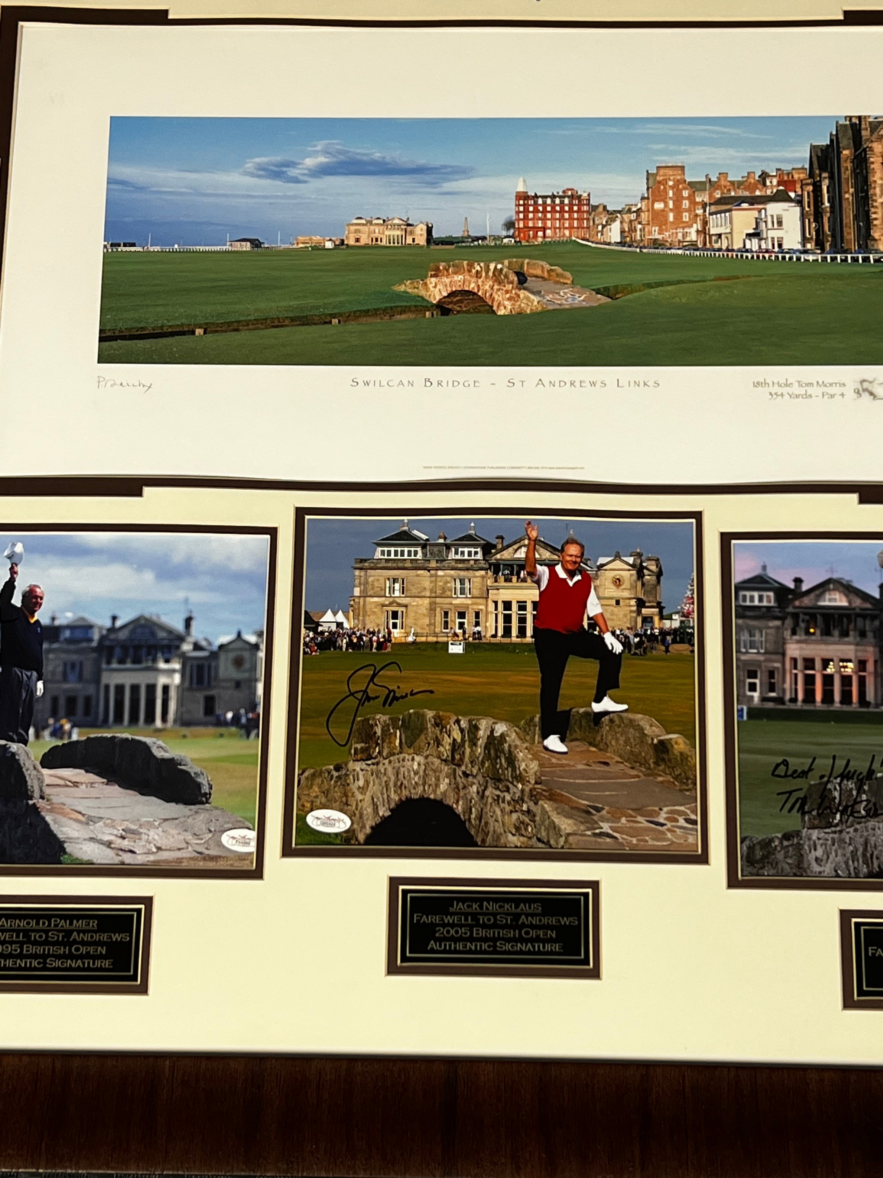 Farewell at St Andrews Collage - Golf greats Palmer, Nicklaus and Watson