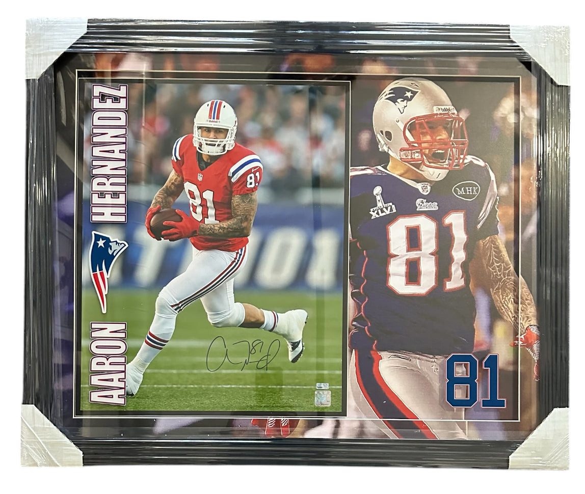 New England Patriots - Aaron Hernandez Autographed