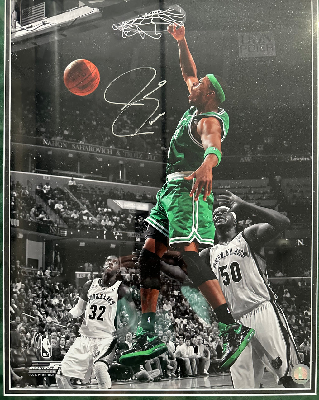 Boston Celtics Legends- Parish, Bird, McHale & Pierce Autographed