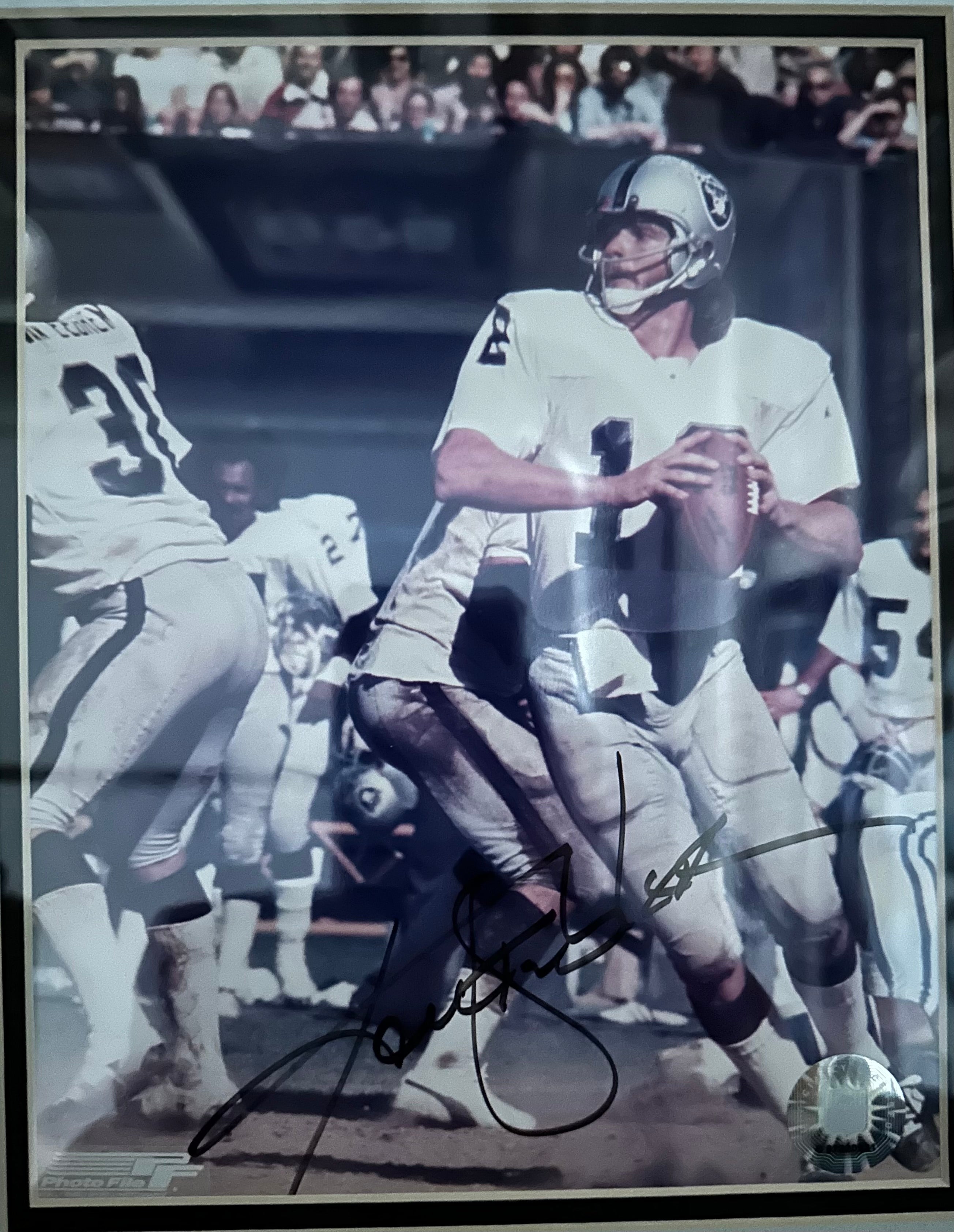 Oakland Raiders - Ken Stabler "The Snake" Autographed with stats