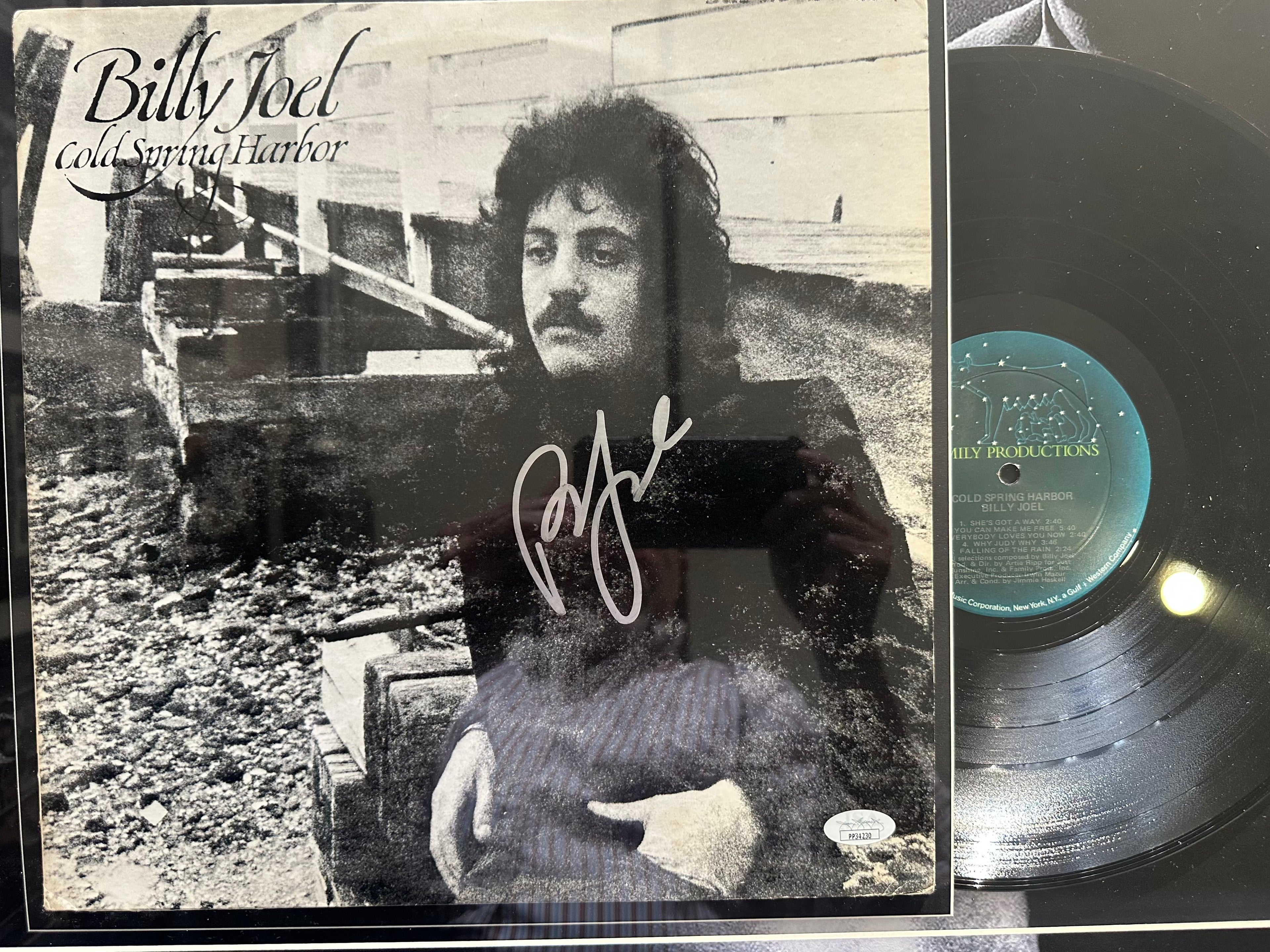 Billy Joel autographed "Cold Spring Harbor" album