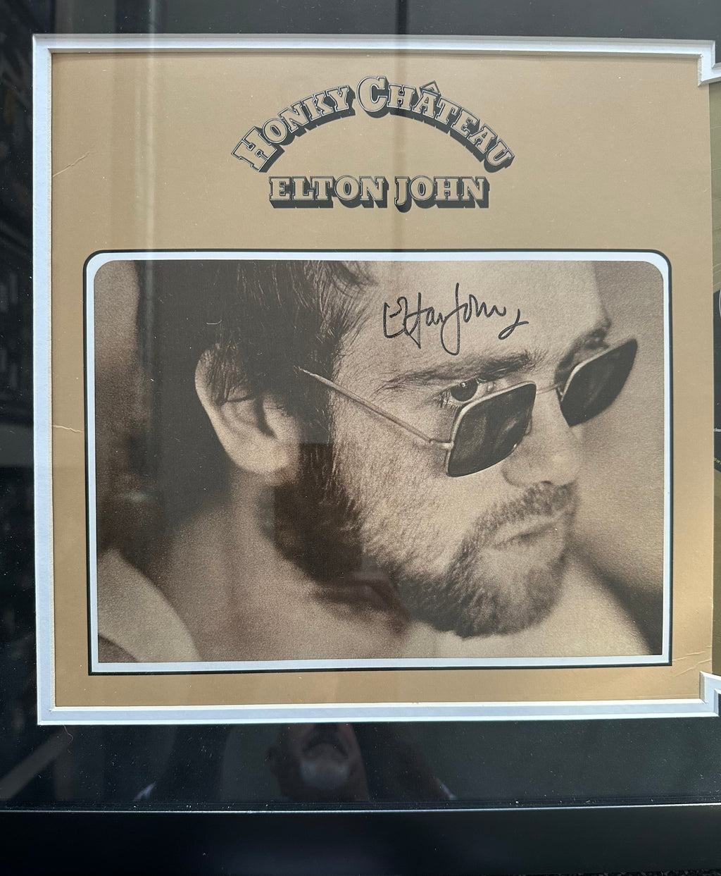 Elton John autographed Honky Chateau Album
