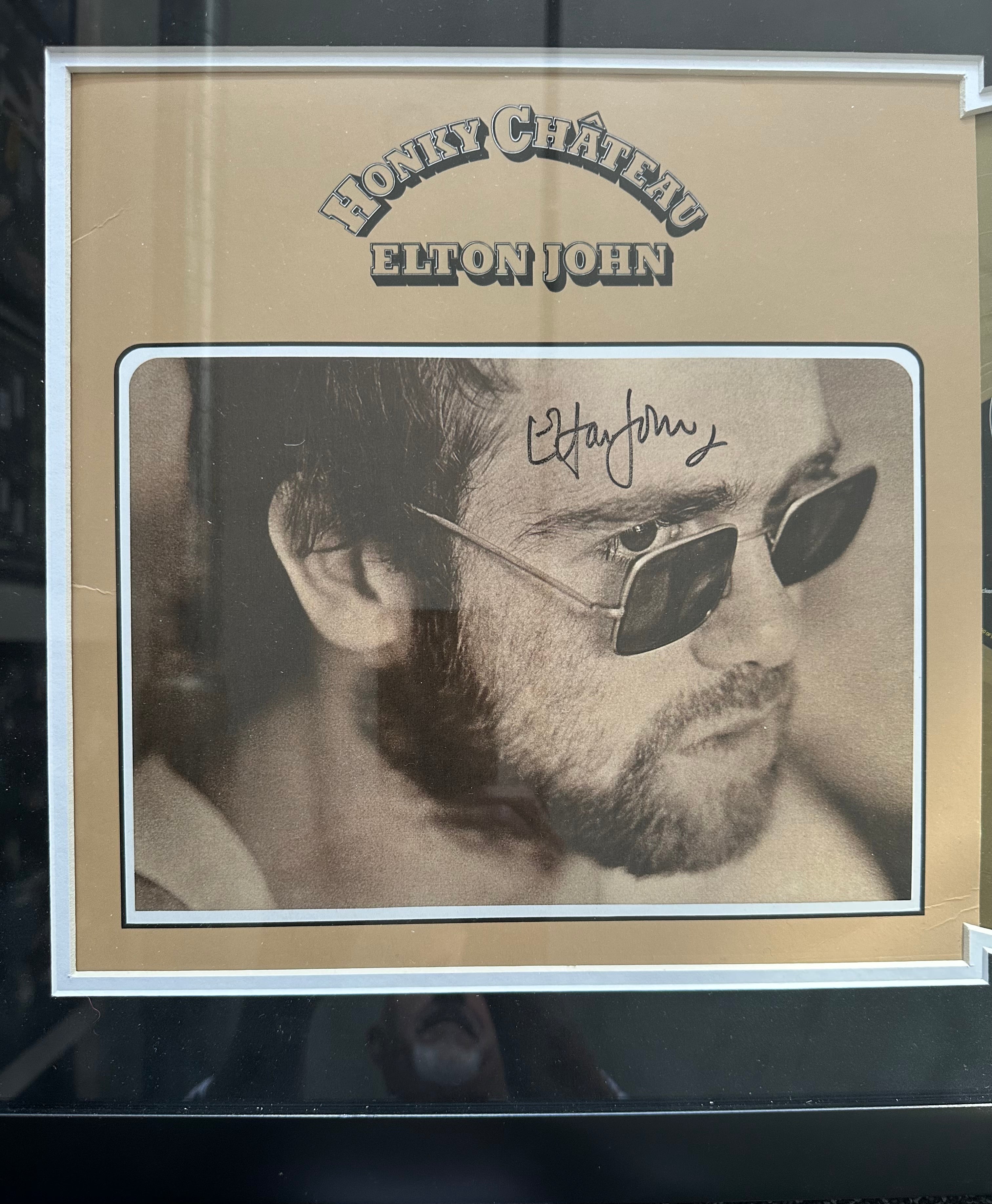 Elton John autographed Honky Chateau Album