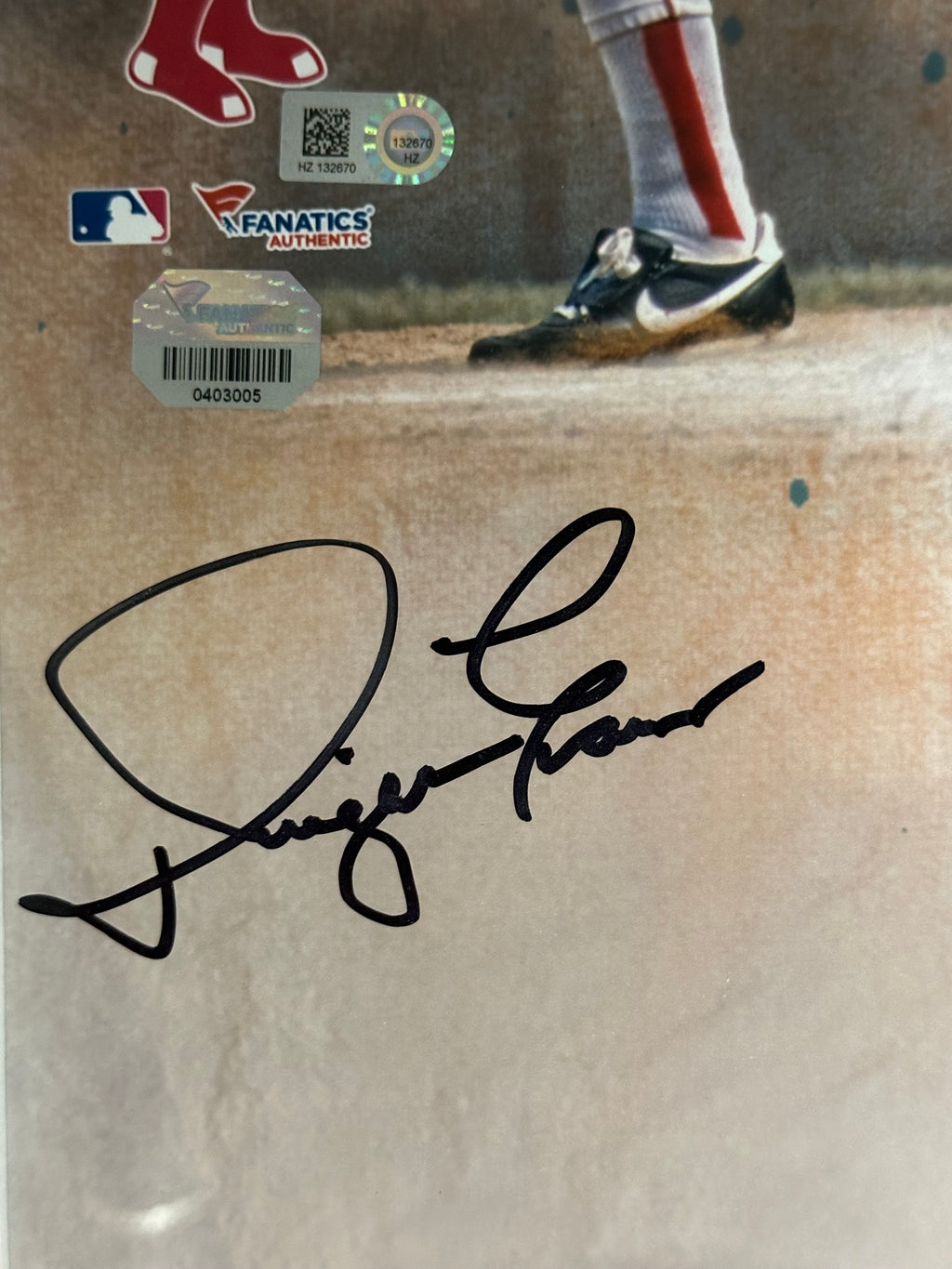 Boston Red Sox - Fred Lynn, Jim Rice & Dwight Evans Autographed