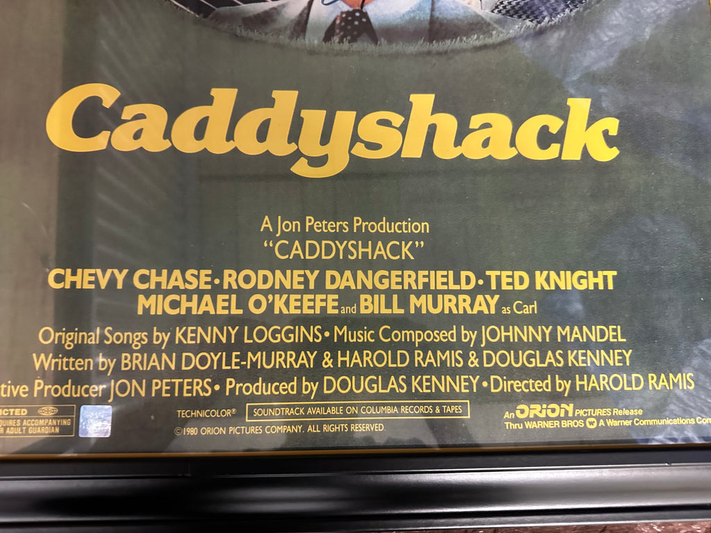 Caddyshack Poster - Chevy Chase Autographed