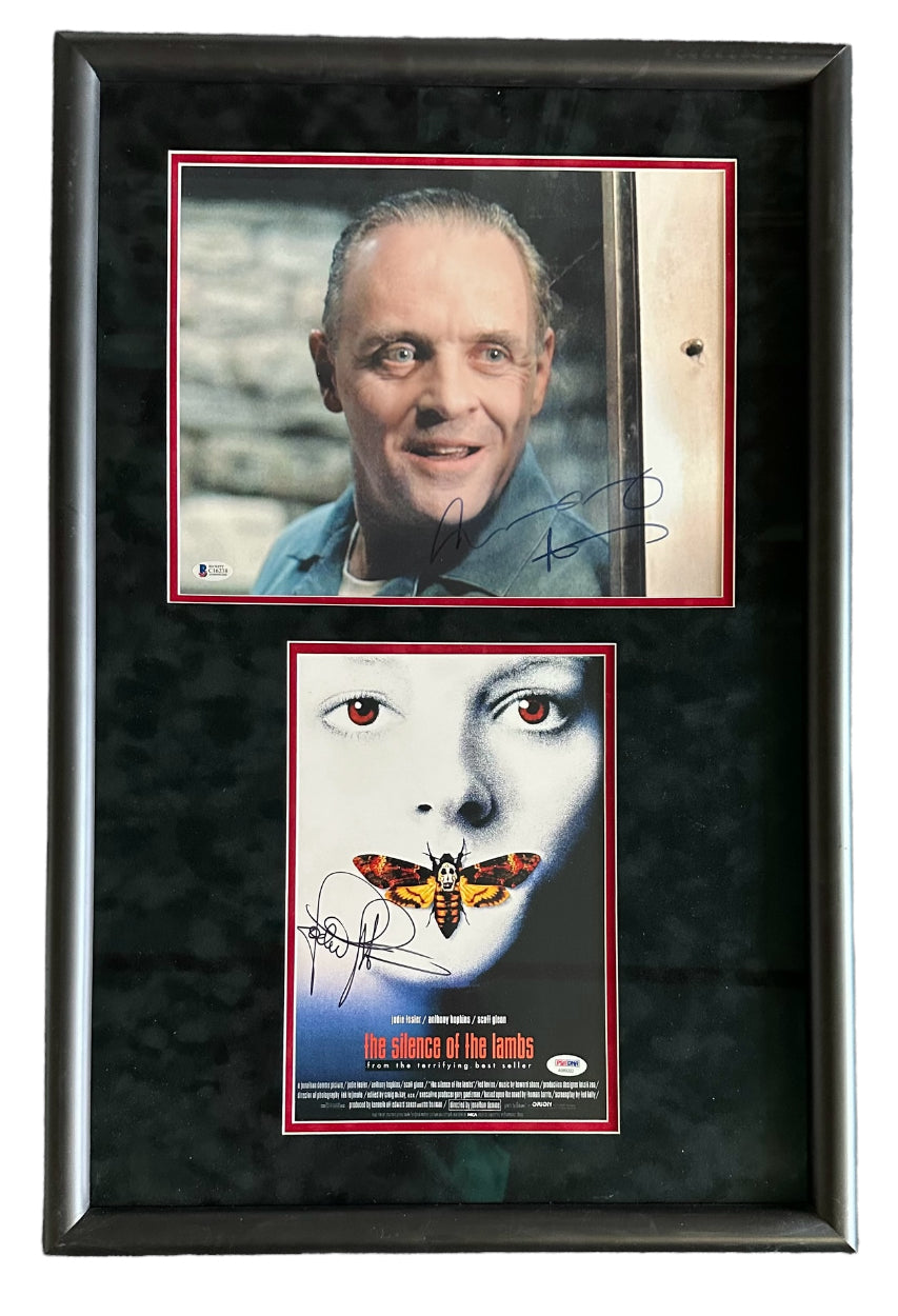 "The Silence of the Lambs" Autographed by Anthony Hopkins and Jodie Foster