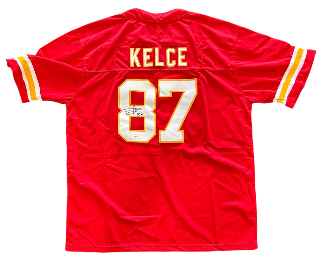 Kansas City Chiefs - Travis Kelce Autographed Football Jersey