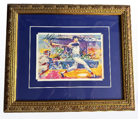 Leroy Neiman Ted Williams signed colored print
