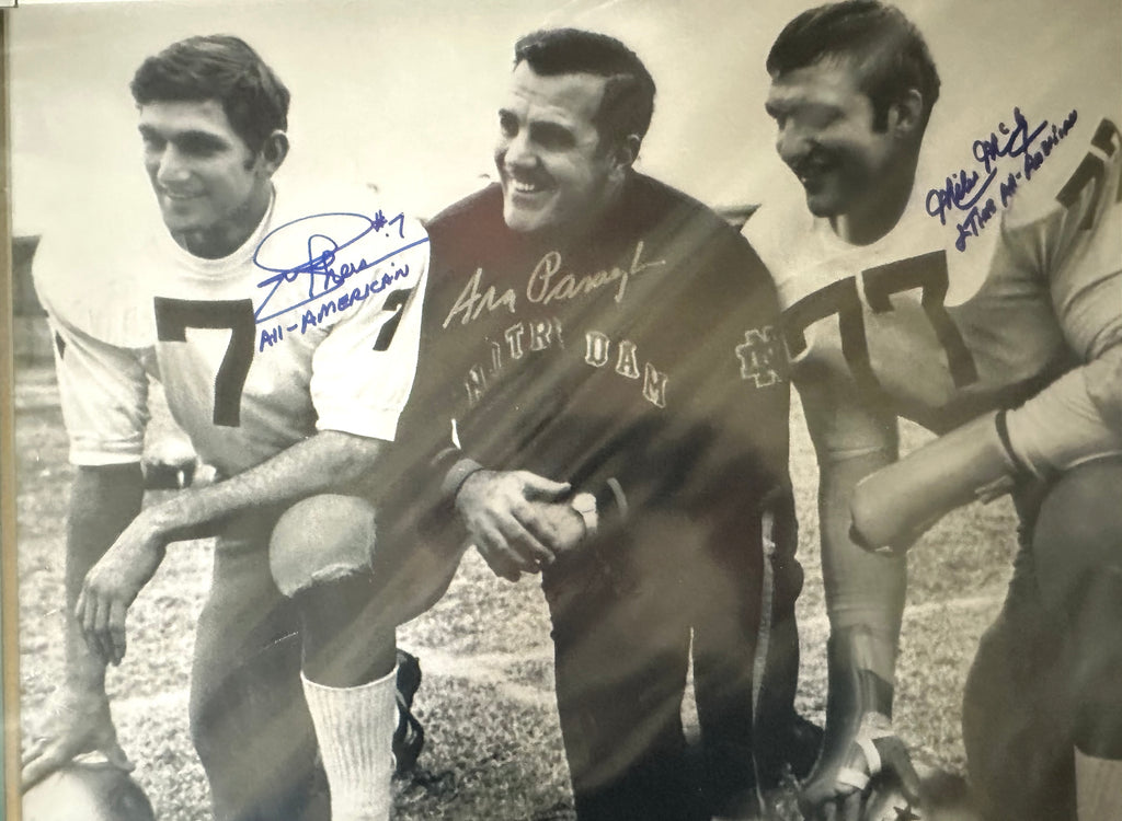 Notre Dame - Theisman, Parseghian & McCoy autographed