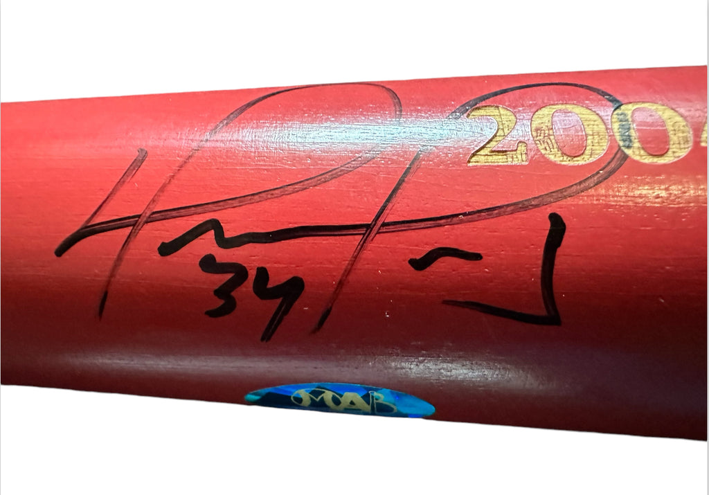 Boston Red Sox - David Ortiz signed 2004 World Series Champions Bat