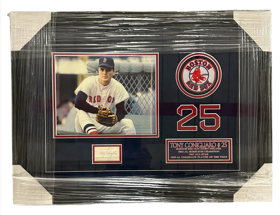 Boston Red Sox - Tony Conigliaro with Autographed Cut