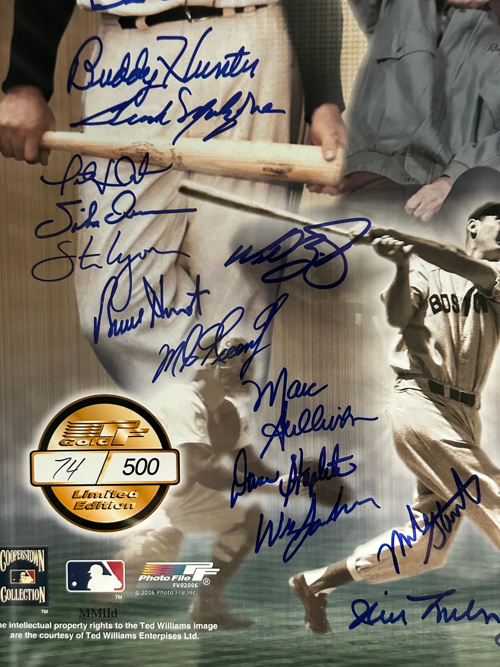 Boston Red Sox - Friends of Ted Williams with Multiple Autographs