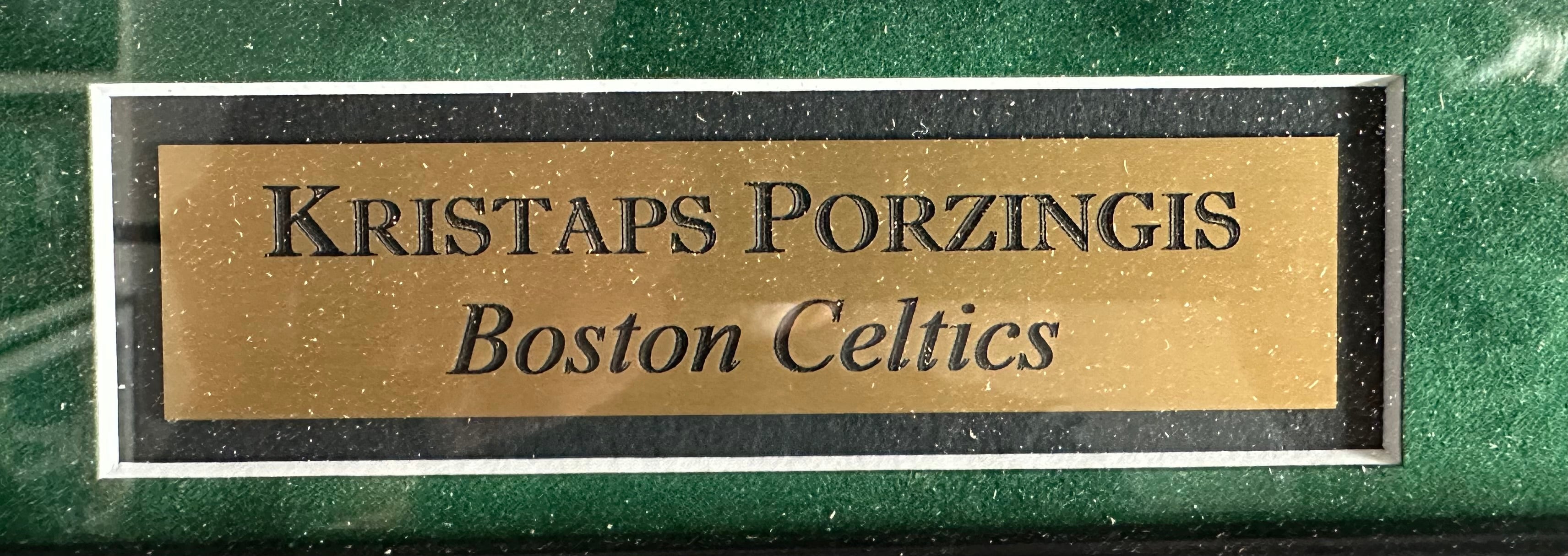 Boston Celtics Kristaps Porzingis Autographed