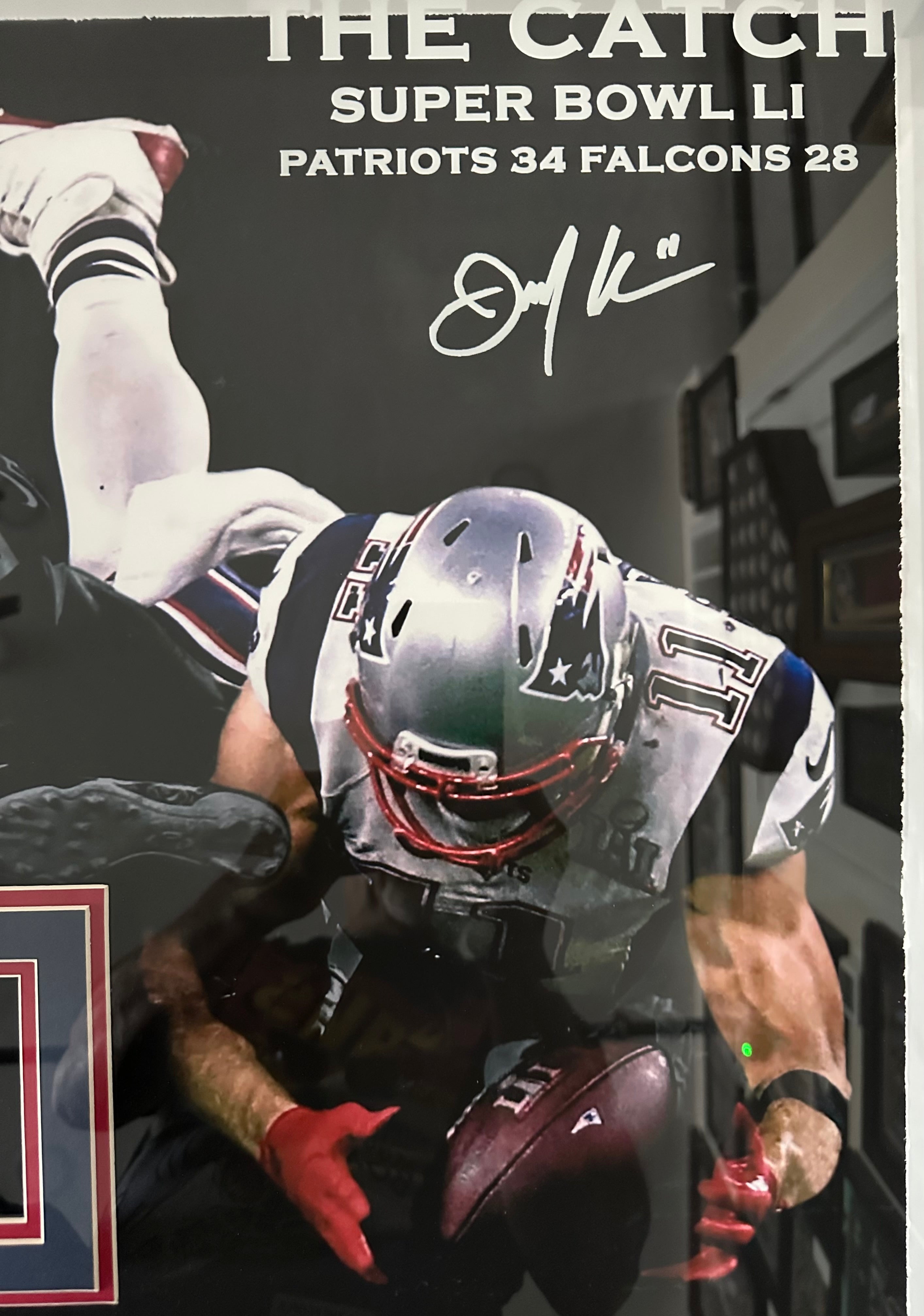 New England Patriots - Julian Edelman "The Catch" video montage & facsimile sig