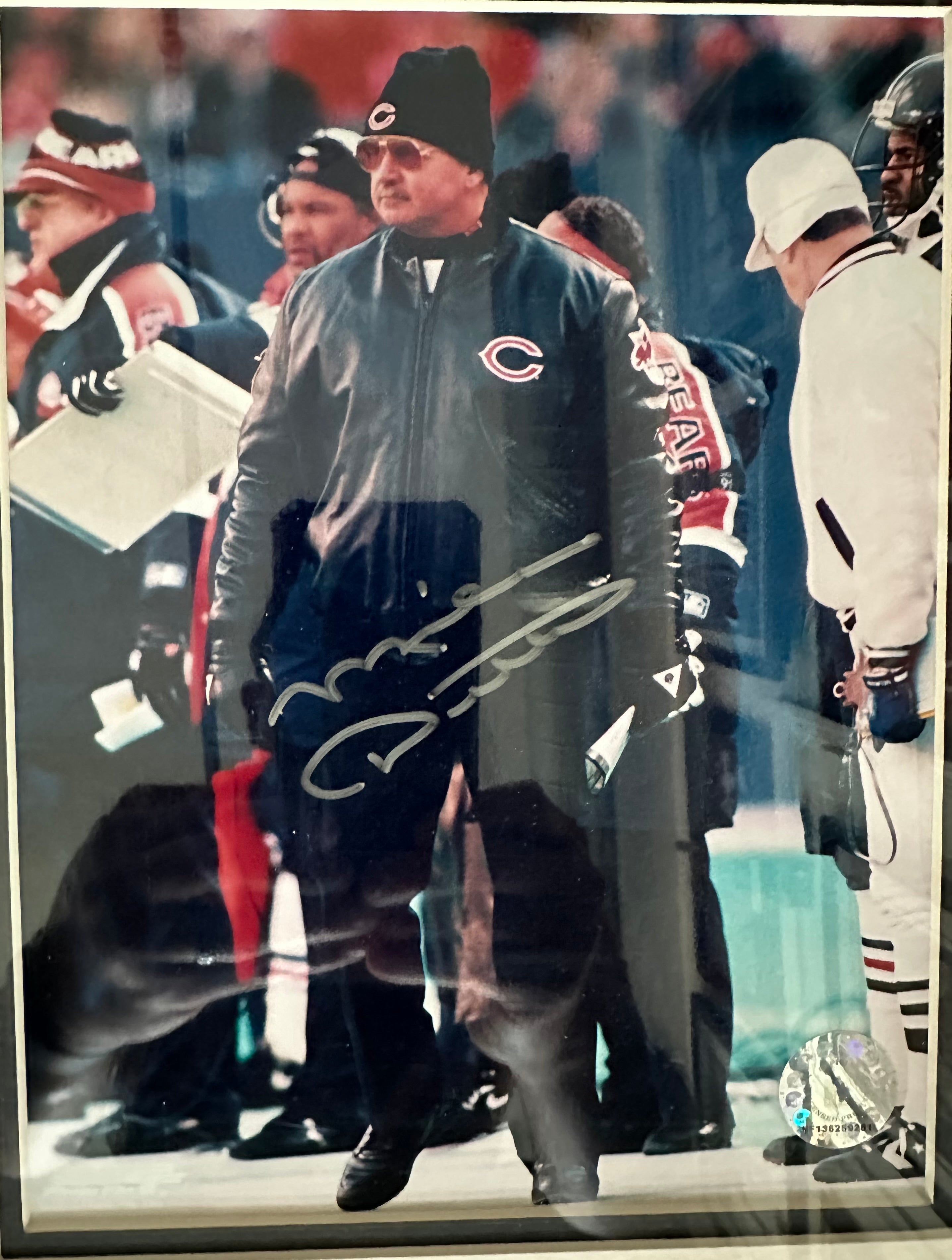 Football Coaching Legends - Don Shula and Mike Ditka Autographed with Stats