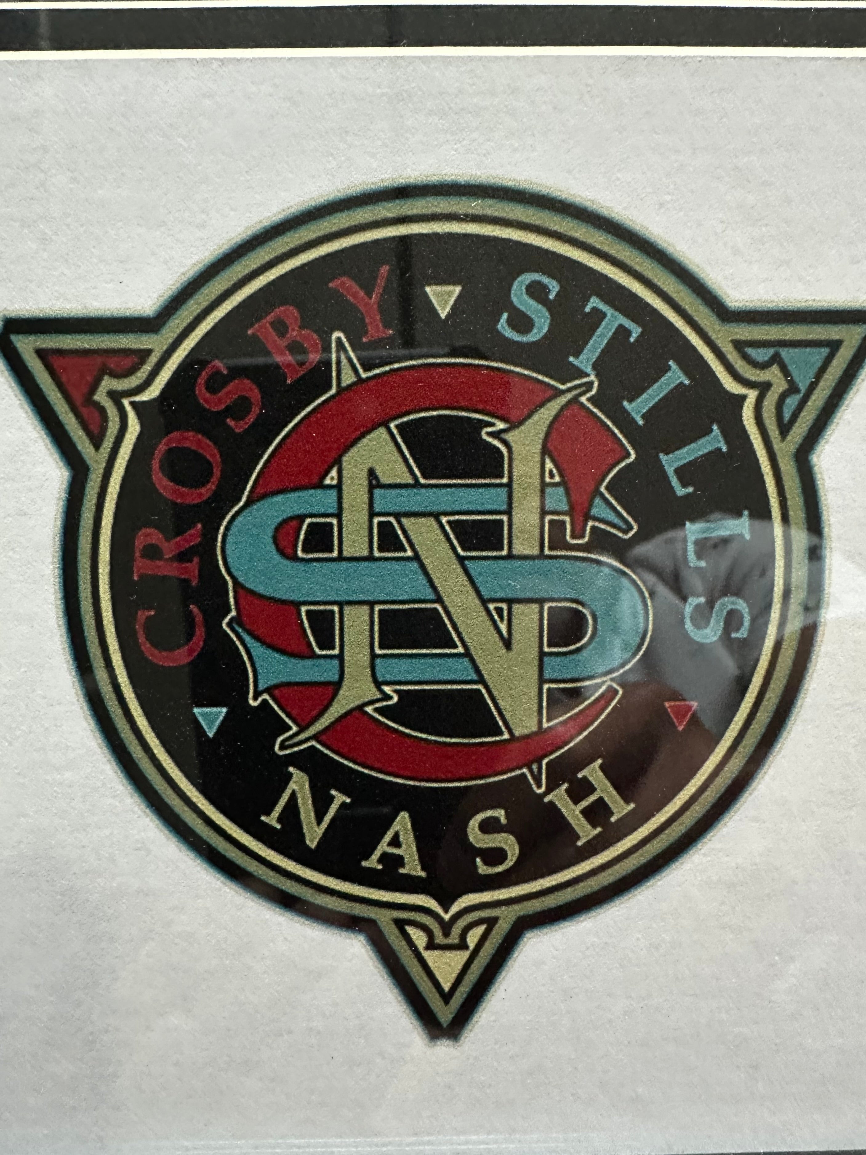 Crosby, Stills and Nash Autographed Magazine Pictured