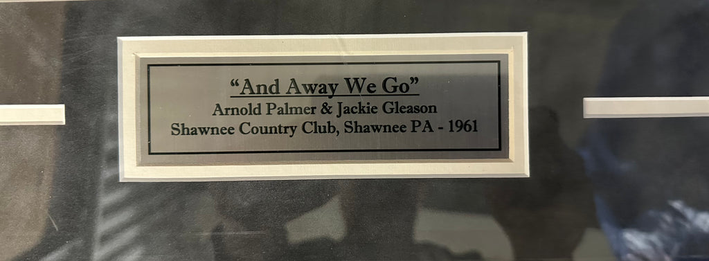 Jackie Gleason & Arnold Palmer Golfing Autographed