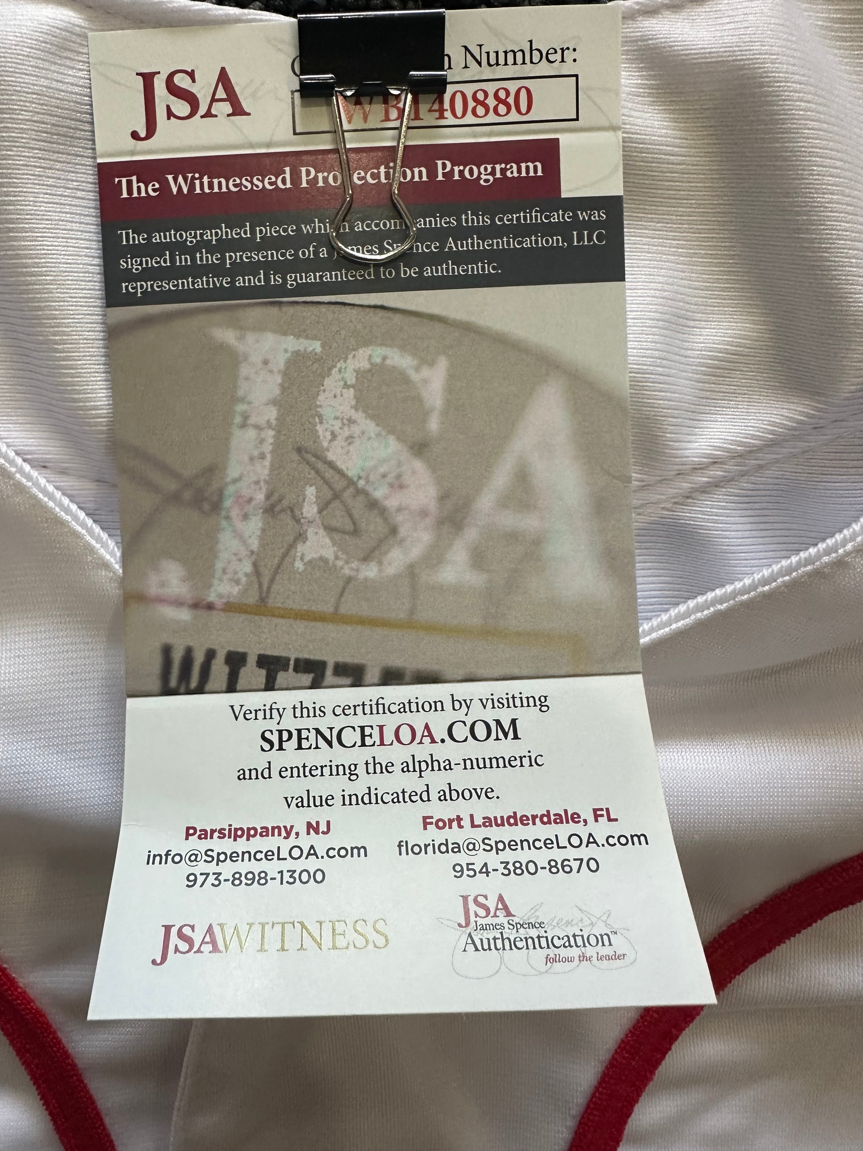 Boston Red Sox - Jonny Gomes Autographed Jersey with inscription