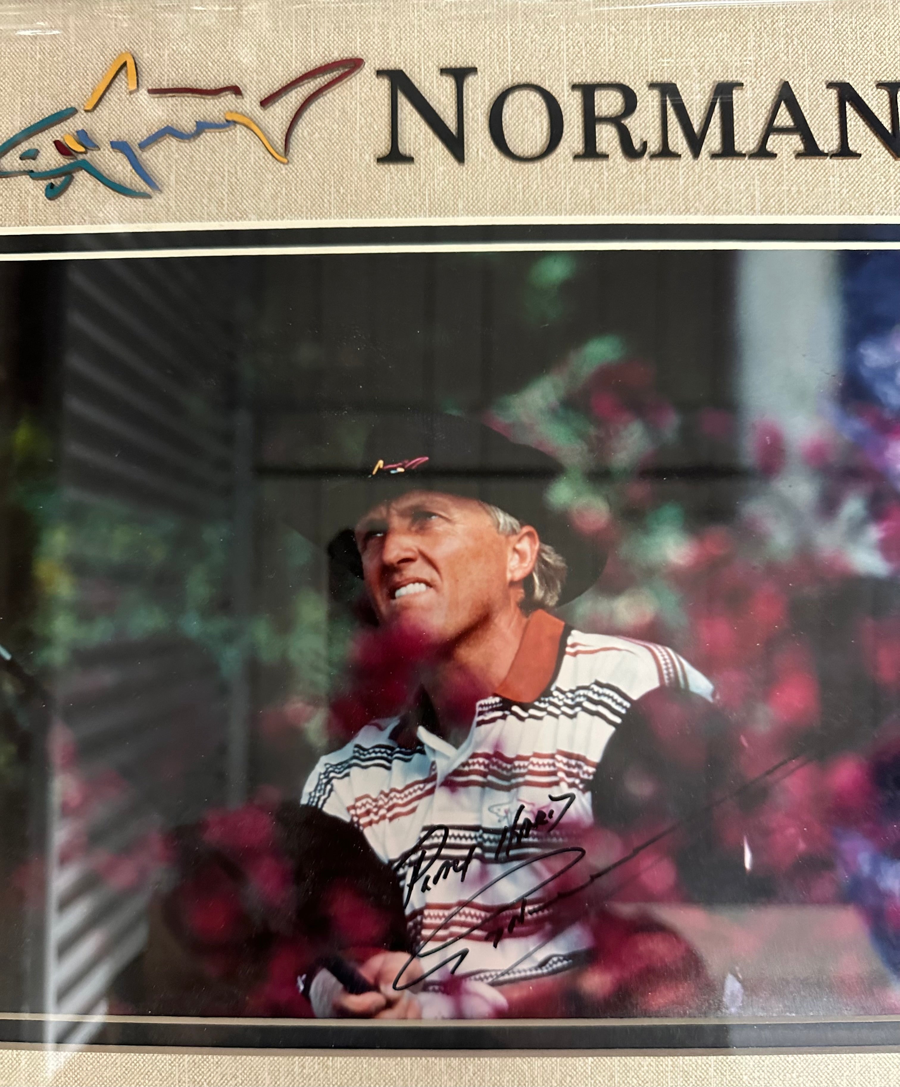 Greg Norman "The Shark" Autographed 8 x 10
