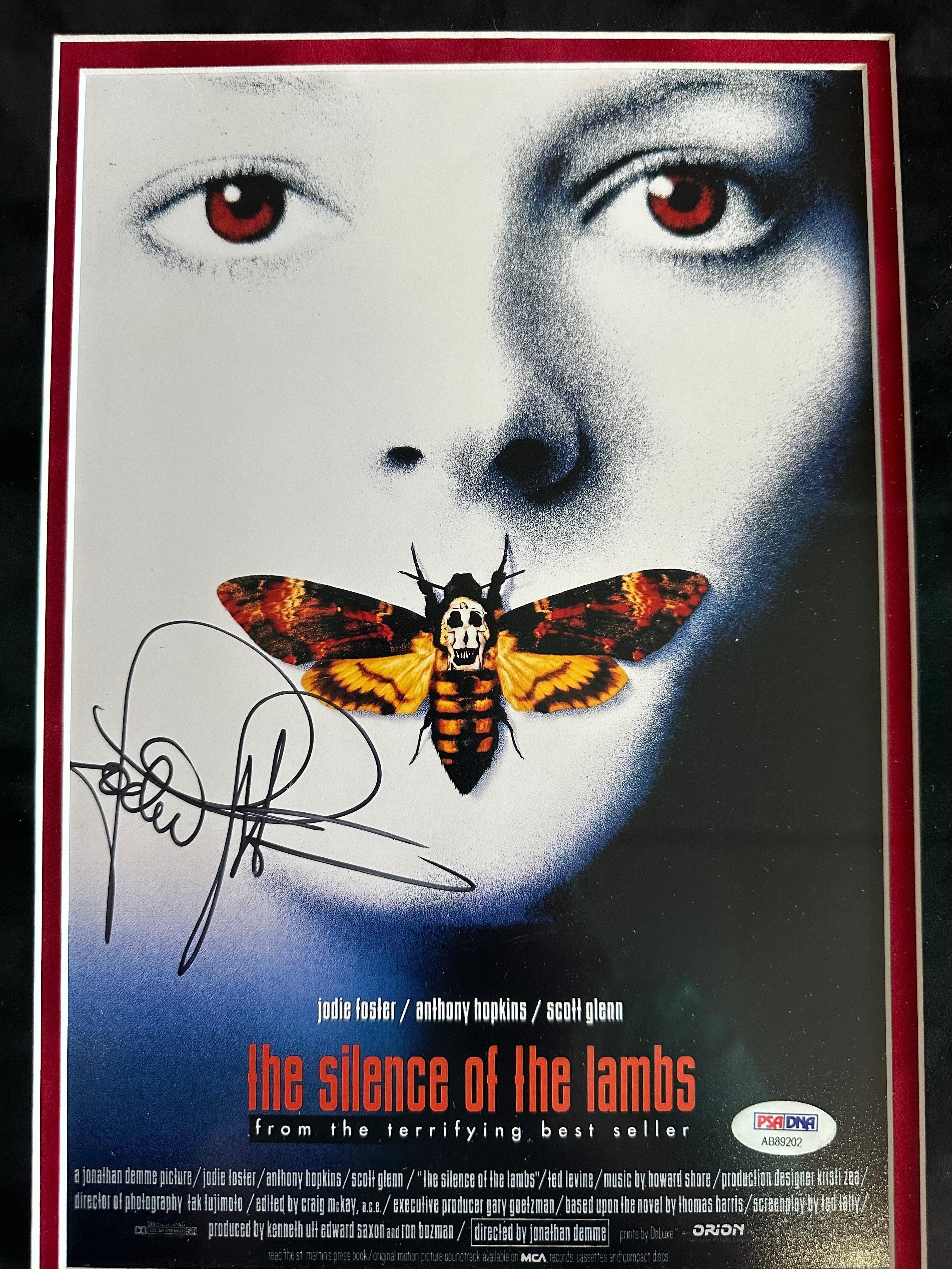 "The Silence of the Lambs" Autographed by Anthony Hopkins and Jodie Foster