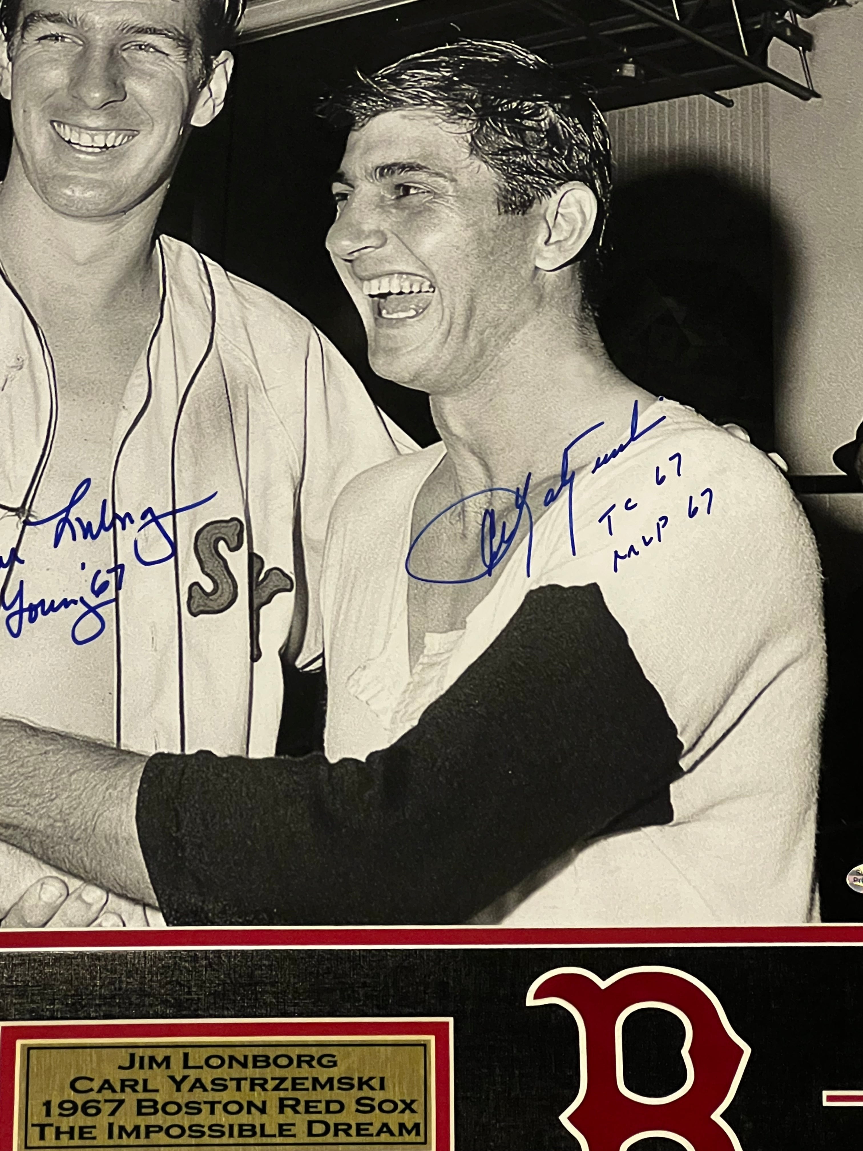 Jim Lonborg & Carl Yastrzemski Autograph