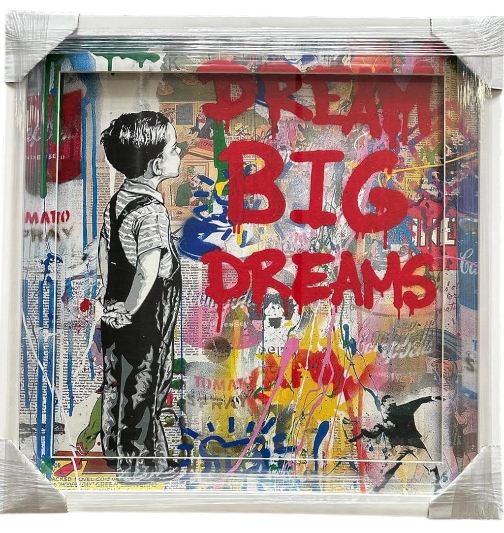 Dream Big Dreams - Childs Room Pop Art by Banksy