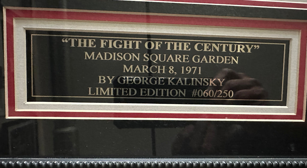 Madison Square Garden - Ali/Frazier Autographed Lithograph
