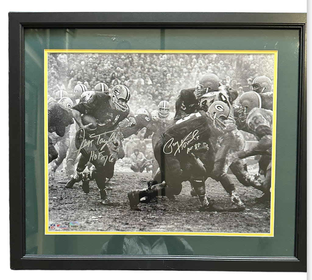 Green Bay Packers - Jim Taylor and Paul Hornung Autographed