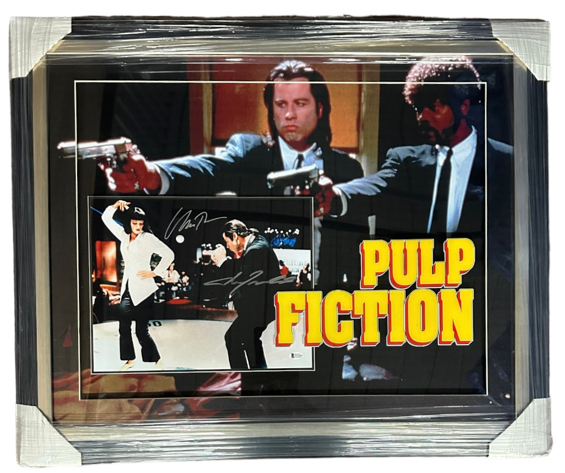 Pulp Fiction - John Travolta & Uma Thurman Autographed