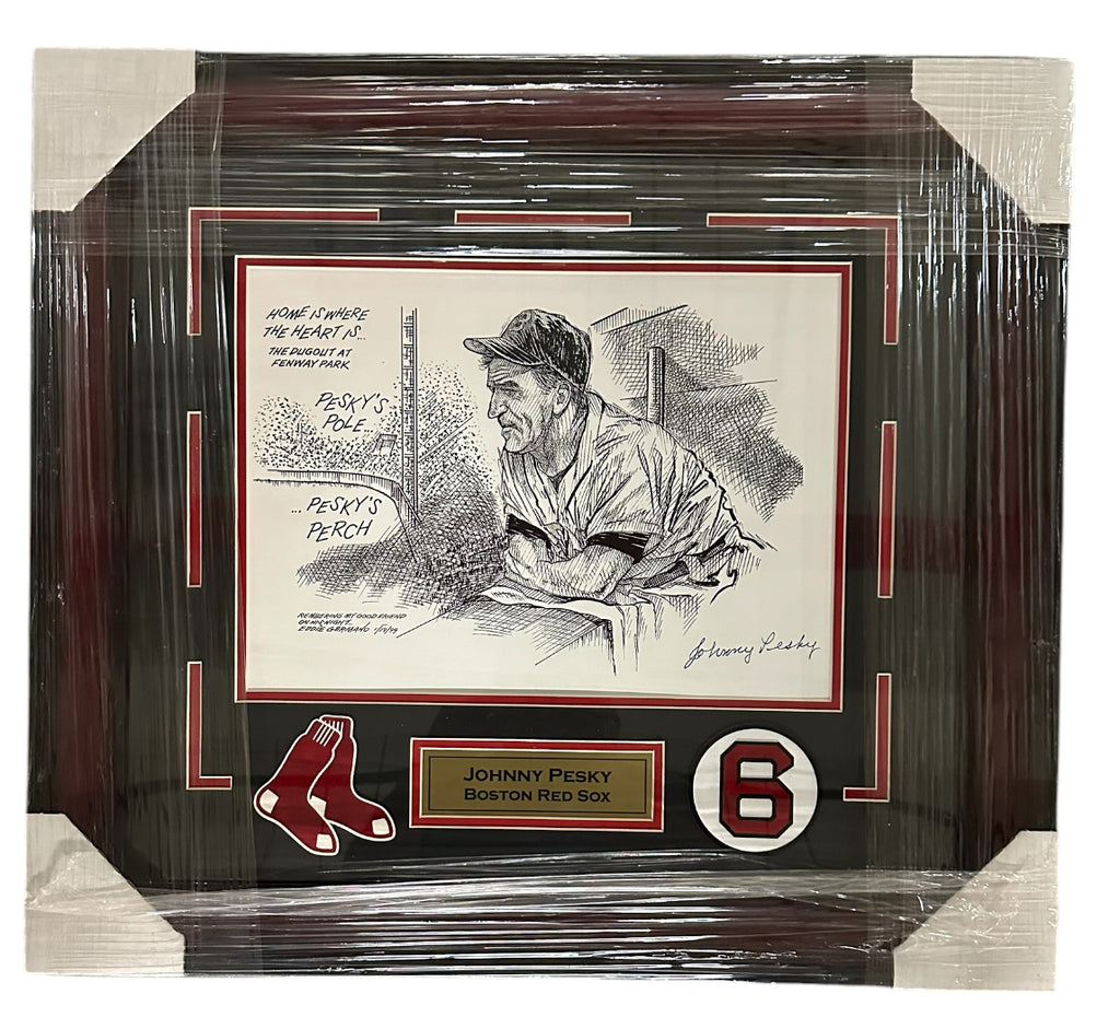 Boston Red Sox - Johnny Pesky 11x14 Autographed Lithograph