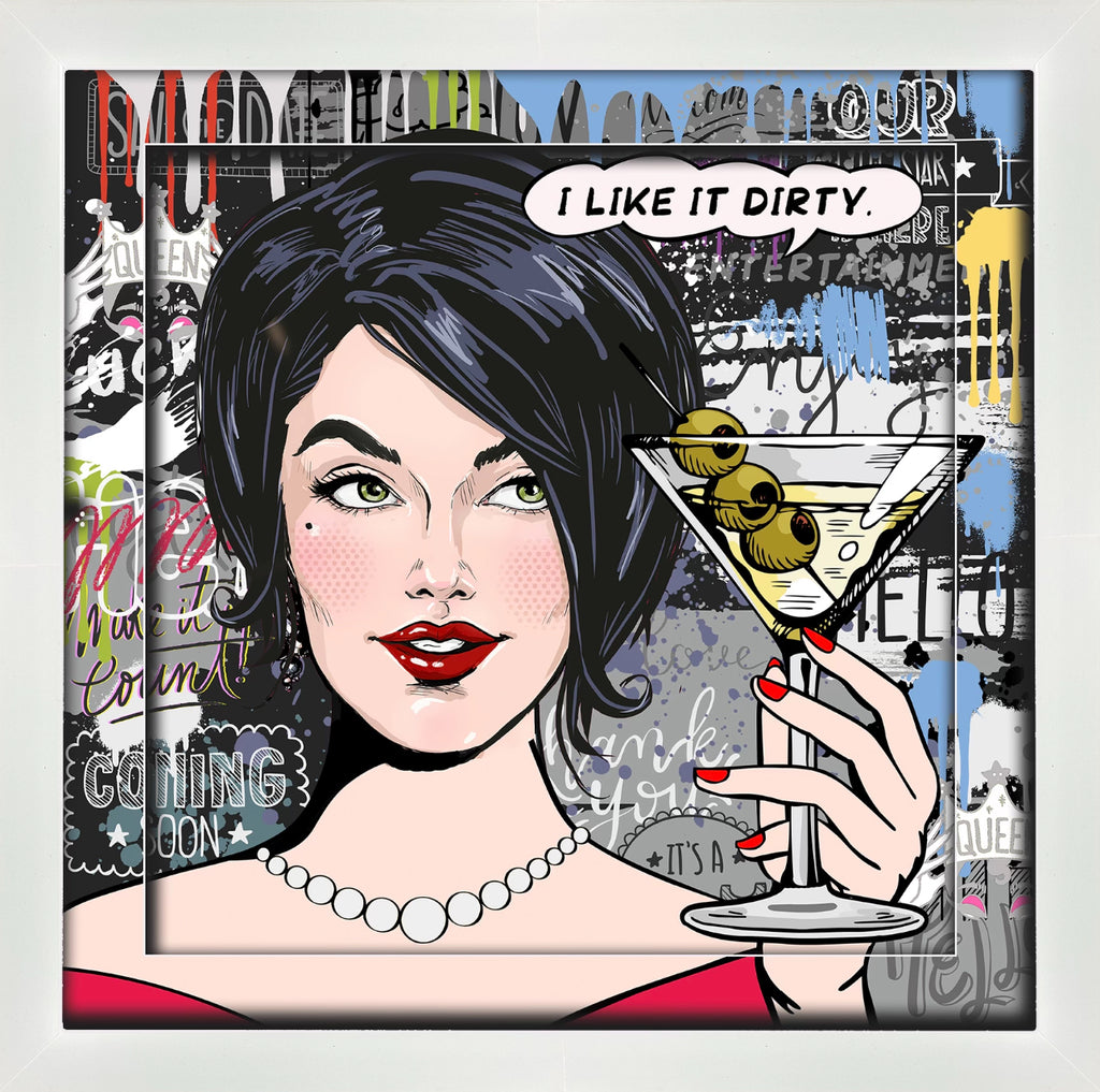 Pop Art For Women - 3D Shadow Box with LED lighting