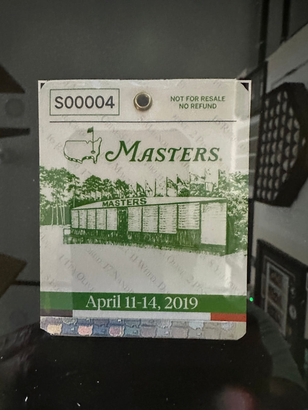 Tiger Woods 2019 Masters Champion Autographed with video montage and replica bad