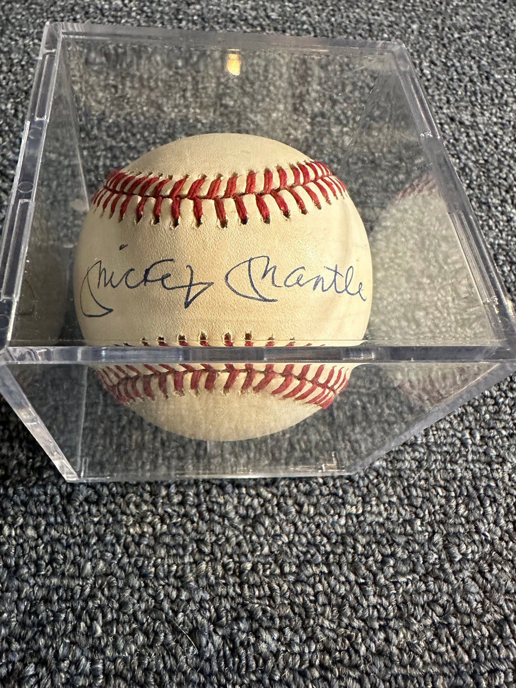 Mickey Mantle | Willie Mays Signed Bobby Brown Baseball MLB Legends NY Yankees