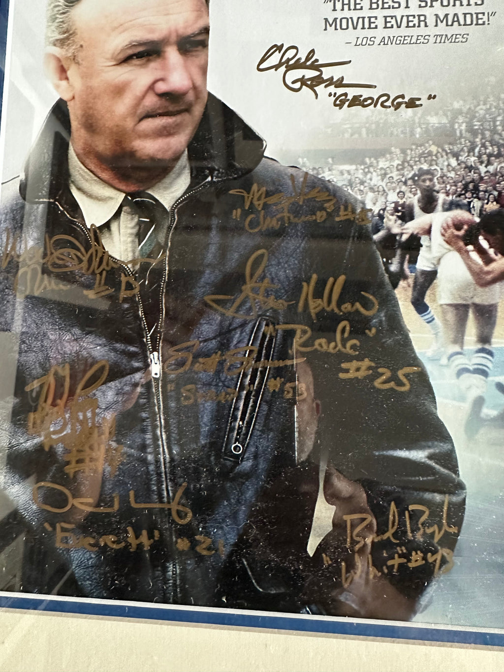 Gene Hackman - Hoosiers cast autographed(9)