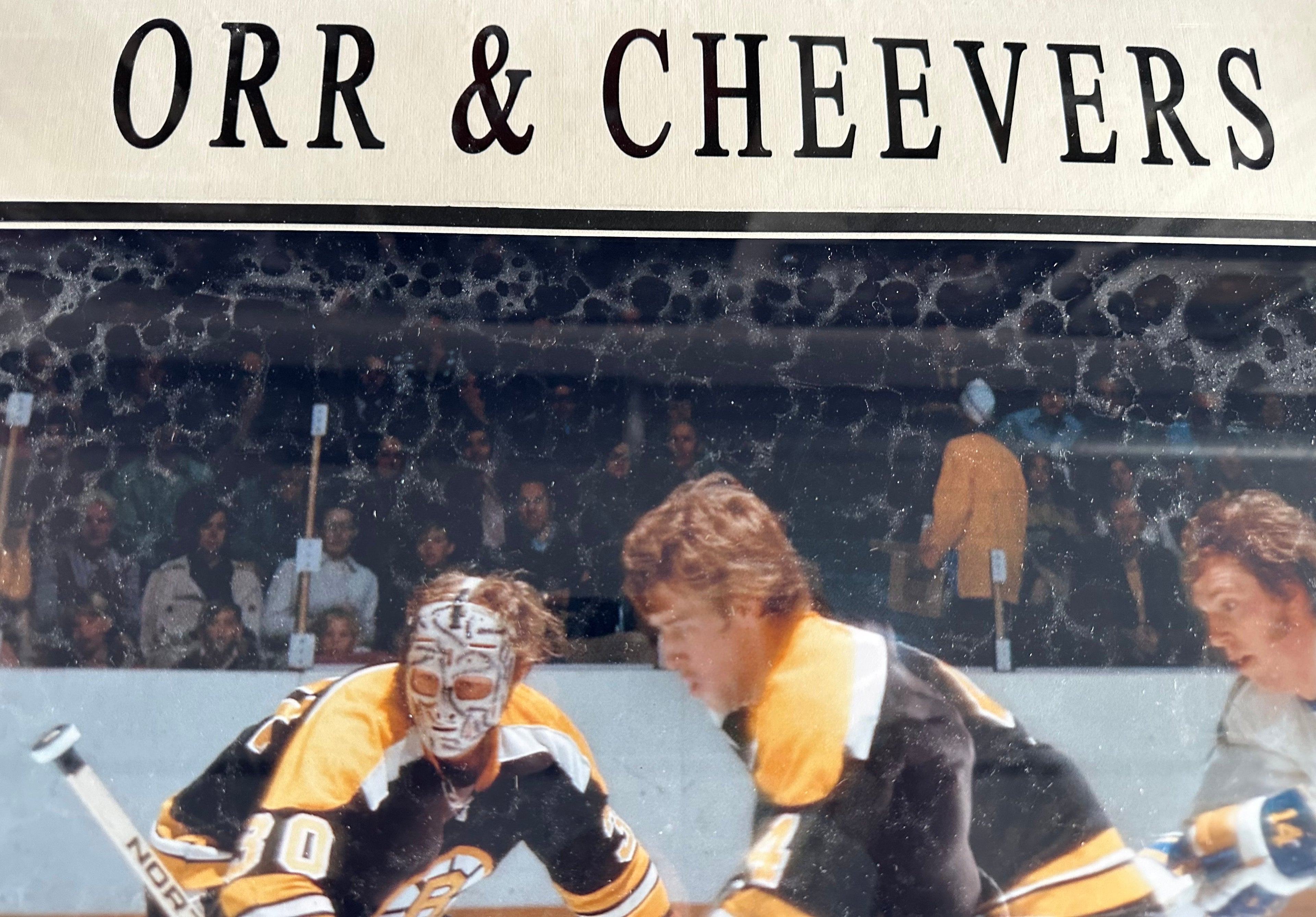 Boston Bruins Orr & Cheevers Autographed