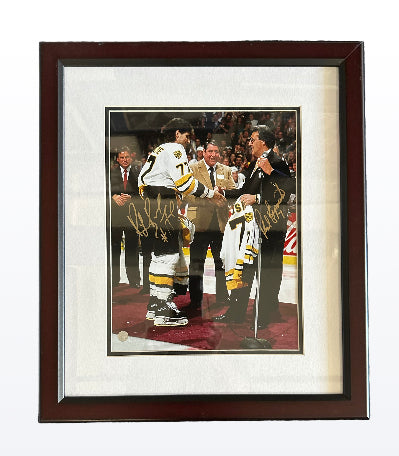 Boston Bruins - Ray Bourque & Phil Esposito Autographed (2)